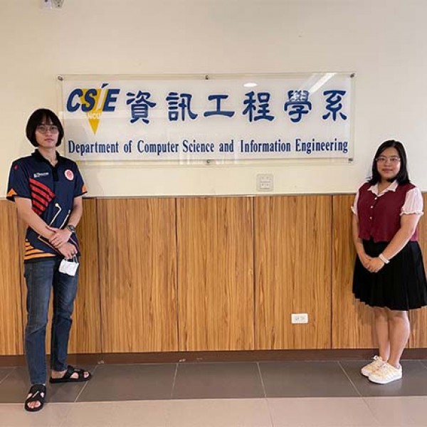 นักศึกษาภาควิชาวิทยาการคอมพิวเตอร์และสารสนเทศปฏิบัติงานโครงการสหกิจศึกษา ณ มหาวิทยาลัยแห่งชาติจงยัง สาธารณรัฐจีน (ไต้หวัน)