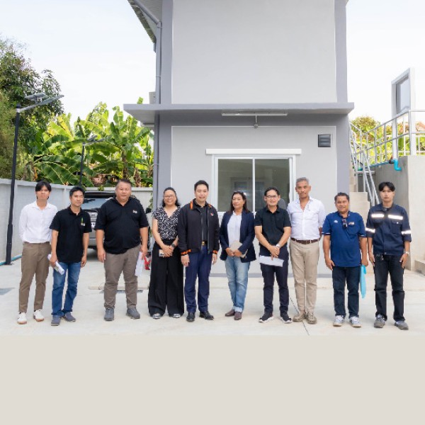 คณะวิทยาศาสตร์ประยุกต์ ให้การต้อนรับ อบจ.ชลบุรี ร่วมกับ บ. อาควา นิชิฮาร่า คอร์ปอเรชั่น จำกัด เยี่ยมชมศูนย์การเรียนรู้การบำบัดน้ำเสีย